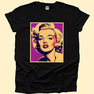 Buy Marilyn Monroe Celebrity Star Pin Up 50s 60s  Andy Warhol Men Print Woman Tshirt • 9.99£