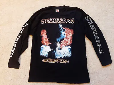 Buy STRATOVARIUS Destiny Vintage 1998 Tour  LS T-Shirt XL LP Power Metal Iron Maiden • 118.80£