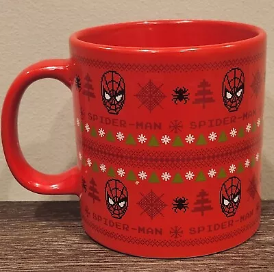 Buy Spider-Man Ugly Christmas Sweater 20oz Red Coffee Mug - Marvel/Vandor • 10.39£