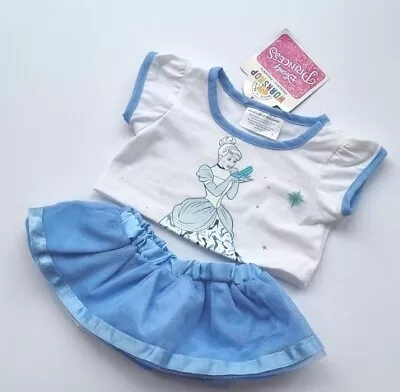 Buy Build A Bear Princess Cinderella Disney Outfit Clothes T Shirt & Matching Skirt  • 19.99£