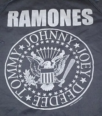 Buy Ramones Hoodie Mens Small Gray Hooded Sweatshirt Punk Rock Music 1234 Licensed • 14.17£