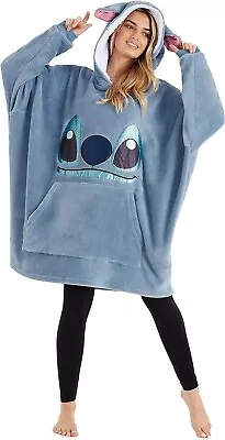 Buy Disney LILO & STITCH SNUDDIE Hooded Blanket Oversize Hoodie Oodie Snood One Size • 27.95£