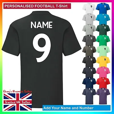 Buy Personalised Printed KIDS Football Style T-Shirt / Boys Girls Children's Tee Top • 6.95£