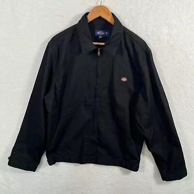 Buy Vintage 90s Dickies Black Work Jacket Harrington Jacket Size M • 64.99£