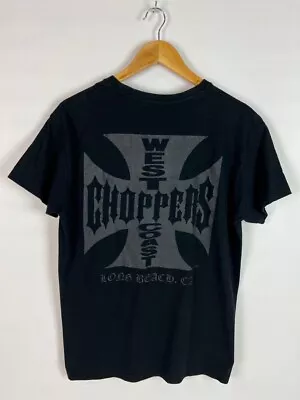 Buy Vintage West Coast Choppers Long Beach CA Motorcycle BLACK T-Shirt Mens L • 42£