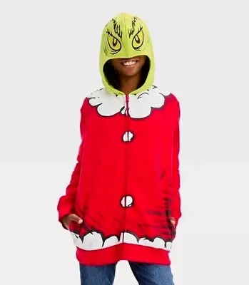Buy The Grinch Costume Hoodie Jacket Cosplay Hooded Ugly Sweater Boy Girl XS-XL Kids • 32.09£