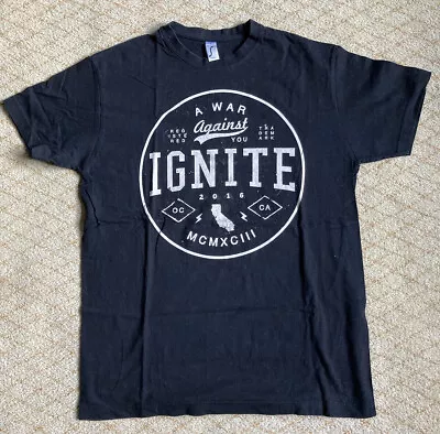 Buy Ignite, Black Punk Oi! Hardcore Metal Music Tshirt, Size M, Merch • 3.99£