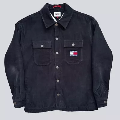 Buy Tommy Jeans Black Corduroy Denim Jacket - Medium • 50£