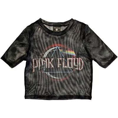 Buy Pink Floyd Dark Side Of The Moon Official Merch Ladies Mesh Top Shirt New • 21.85£