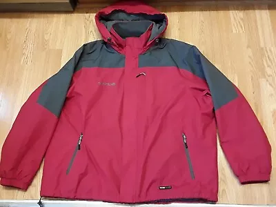 Buy Original Swisstech Red/Grey Hooded Mens Winter Jacket XXL • 30£