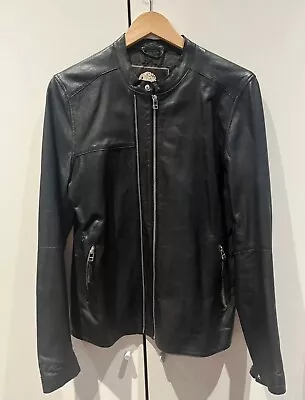 Buy Pretty Green Leather Jacket • 110£