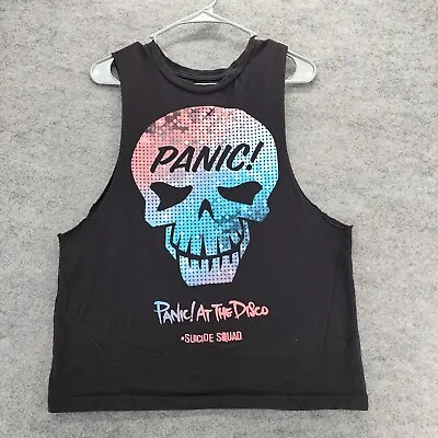 Buy Panic At The Disco Suicide Squad Shirt Womens Large Black Sleeveless • 13.25£