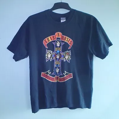 Buy Guns N Roses T-Shirt Appetite For Destruction L Black Official 2004 Gildan Tag • 16.96£