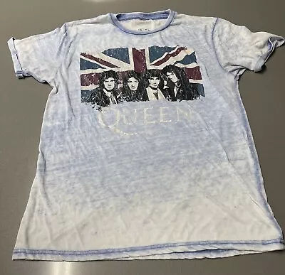 Buy Queen Official Merch Band T Shirt Blue Women's Size Large • 11.36£