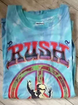 Buy RUSH Vintage TOUR T Shirt UK/Europe/USA 2004 LARGE Rare ORIGINAL R30 Tie Dye • 260£