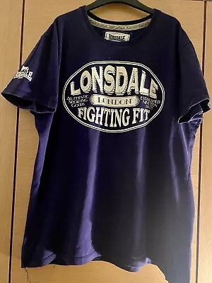 Buy Lonsdale Navy Blue Large T Shirt Great Condition  • 8£