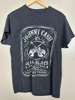 Buy Johnny Cash Black Graphic Short Sleeve Country Music Merch Band T-Shirt  Large • 10.20£