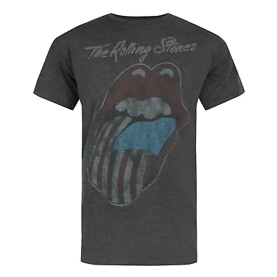 Buy Amplified Official Mens Rolling Stones USA Tour 2 T-Shirt NS4455 • 23.03£