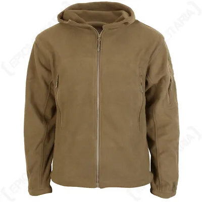 Buy Mission Fleece Tactical Jacket Hoodie - Tan Casual Warm Winter Outdoor Top • 27.95£