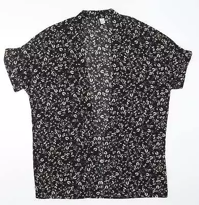 Buy H&M Womens Black Floral Jacket Size XS • 10.50£