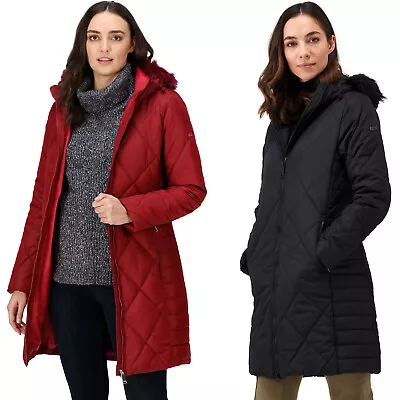 Buy Regatta Womens Fritha II Insulated Hooded Warm Winter Parka Jacket Coat • 39.03£
