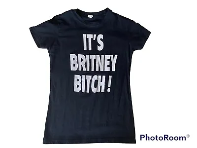 Buy Britney Spears T Shirt Its Britney Bitch Official 2010 Large Logo Print Ladies S • 12£