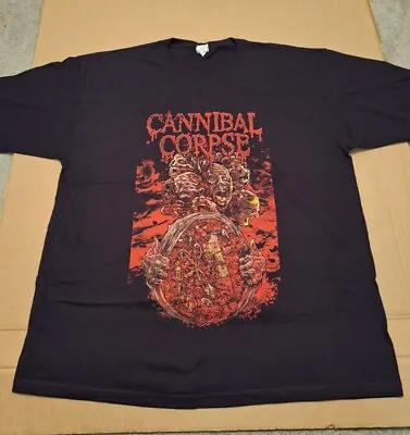 Buy #28 CANNIBAL CORPSE Evisceration Plague USA Tour 2010 Shirt Deicide Obituary • 62.04£