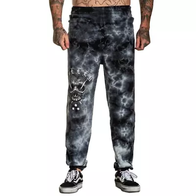 Buy Sullen Art Collective Holmes Acid Wash Mens Sweat Pants Tattoo Clothing • 56.85£