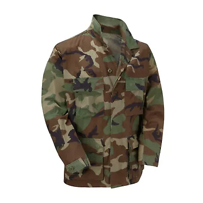 Buy Army Shirt Genuine Camouflage Mens US BDU Combat Military Light Jacket Camo Used • 26.59£