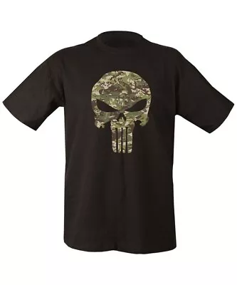 Buy Kombat T-Shirt - Punisher Camouflage (Black)  • 10.99£