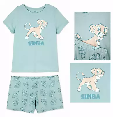 Buy Ladies DISNEY LION KING Pyjamas Woman 6-24 T-Shirt Shorts Nightwear Primark • 15.99£