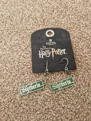 Buy Harry Potter Studio Tour Slytherin Dangler Earring Set Jewellery Rrp £20 • 11.99£