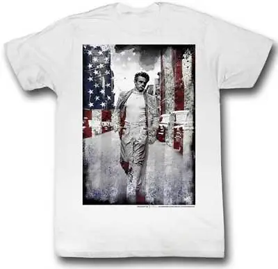 Buy James Dean 1950's Icon American Flag Hologram 1955 New York Men's T Shirt • 38.94£