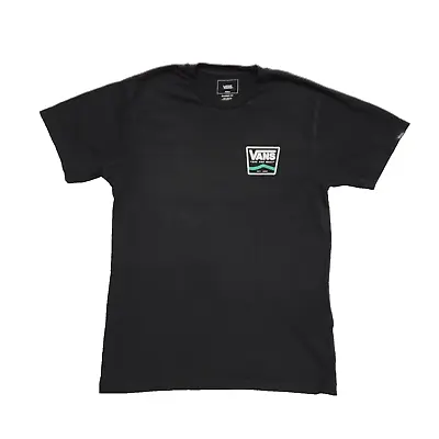 Buy Vans Casual T-Shirt Black Crew Neck Short Sleeve UK Men's Size S • 7.98£