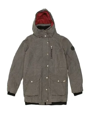 Buy VANS Womens Hooded Windbreaker Jacket UK 10 Small Grey Polyester AB65 • 23.35£