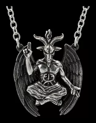 Buy Necklace Alchemy - Staff Baphomet - Jewellery Chain Gift Gothic • 68.41£