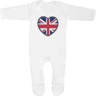 Buy 'United Kingdom Heart' Baby Romper Jumpsuits / Sleep Suits (SS038522) • 9.99£