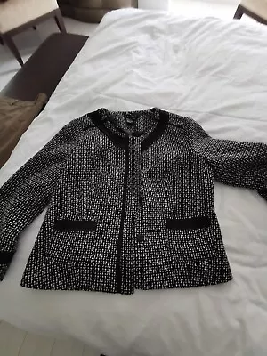 Buy Sandro Paris Navy Bue Wool Blazer Jacket Women Size L • 28£