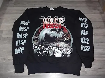 Buy WASP W.A.S.P Sweatshirt Crew Neck Iced Earth Judas Priest Quiet Riot Venom Dio • 60.44£