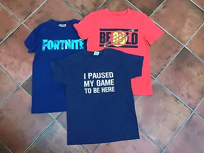 Buy Boys T-shirts Age 11-12 Years Old - Good Condition - Fortnite And Gap • 4.99£
