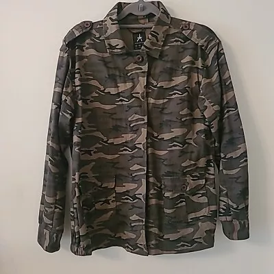 Buy Womens Shacket Size 14 Army Jacket Shirt Camo Camouflage Top Ladies • 12.99£