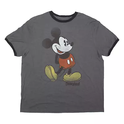 Buy HANES Mickey Mouse Disneyland Mens T-Shirt Grey XL • 7.99£