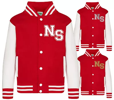 Buy Personalised Varsity Jacket Custom Kids Initials College Baseball Style School • 12.99£