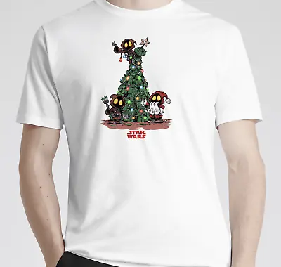 Buy Star Wars Santa Jawa Christmas Tree T-Shirt Top Tee Funny Xmas Gift • 9.49£