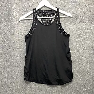 Buy New Look Top Shirt Womens Small Black Sleeveless Pullover Lightweight Tee Casual • 10.49£