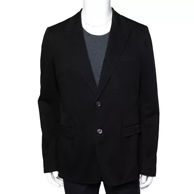 Buy Dolce & Gabbana Black Denim Button Front Blazer XXL • 259.26£