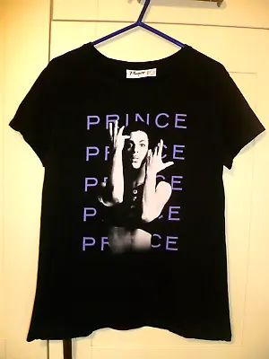 Buy Prince - Original  Portrait  Black Ladies T-shirt (s) • 7.99£