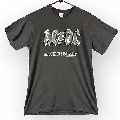 Buy AC/DC 2010 Back In Black Music Band T Shirt - Black - Medium M • 9.95£