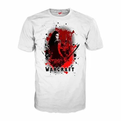 Buy Warcraft Garona Stencil Official Men's T-shirt (White) • 22.99£