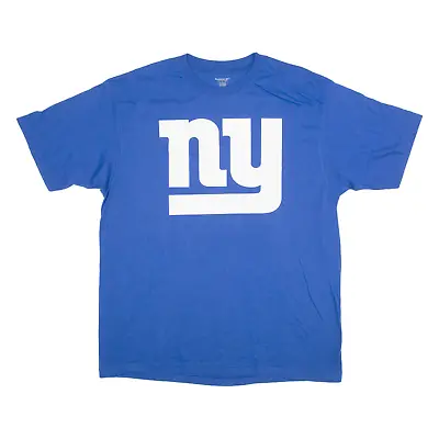 Buy REEBOK New York Giants Mens T-Shirt Blue USA L • 8.99£